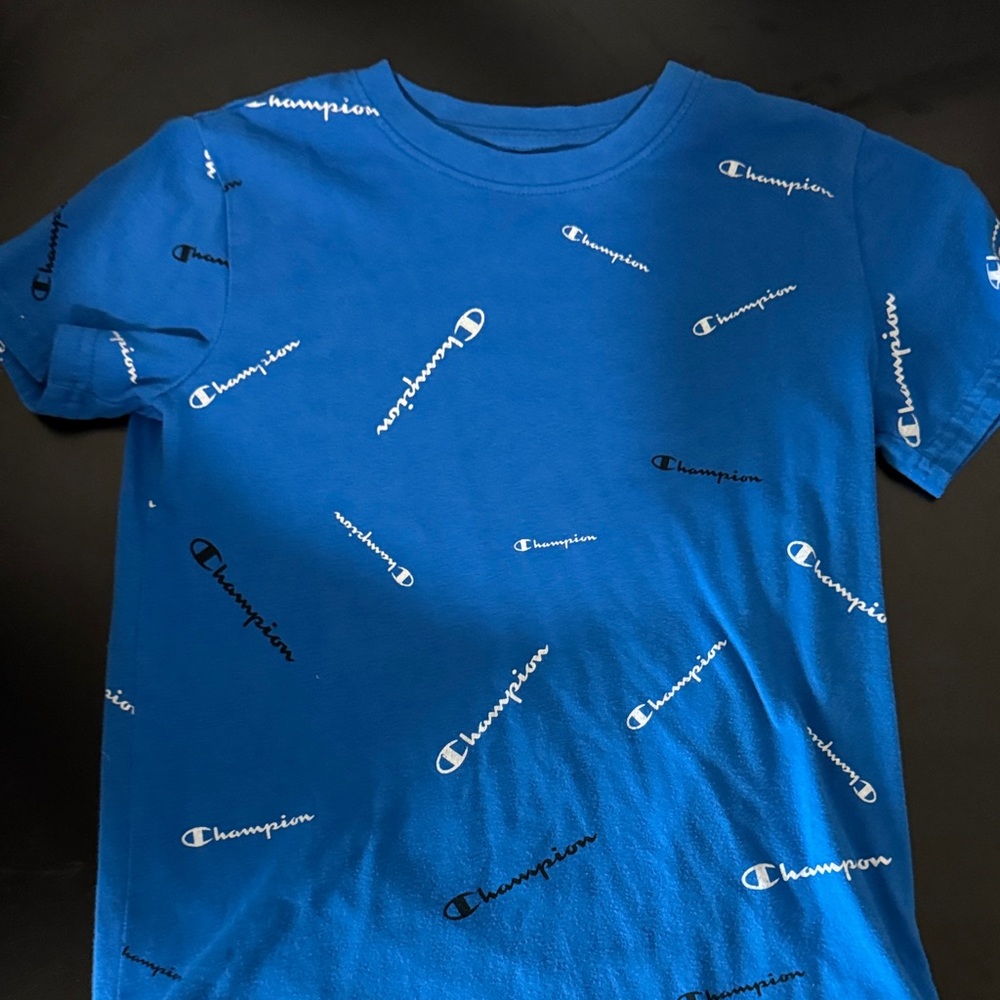 Champion Graphic Tee in Vibrant Blue